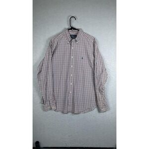 Ralph Lauren Shirt Mens Large Multi Plaid Long Sleeve Button Down Classic‎ Fit